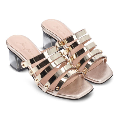 Transparant Mule Gold