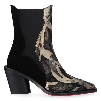 Ohio Dames Enkellaarsjes Safari/Black