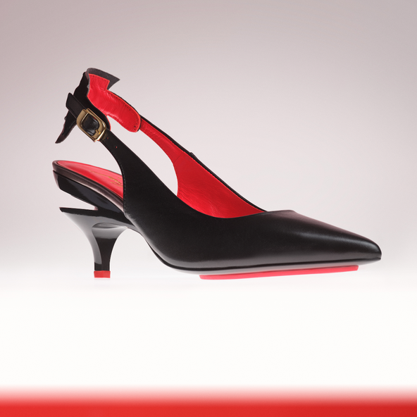 Duplex Rock Chique Slingback Black Duplex Rock Chique Slingback Black