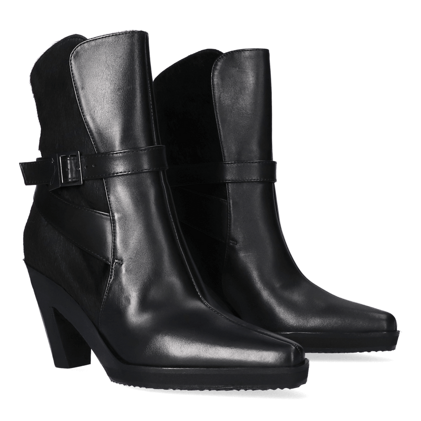 Emilia Dames Enkellaarsjes Nero
